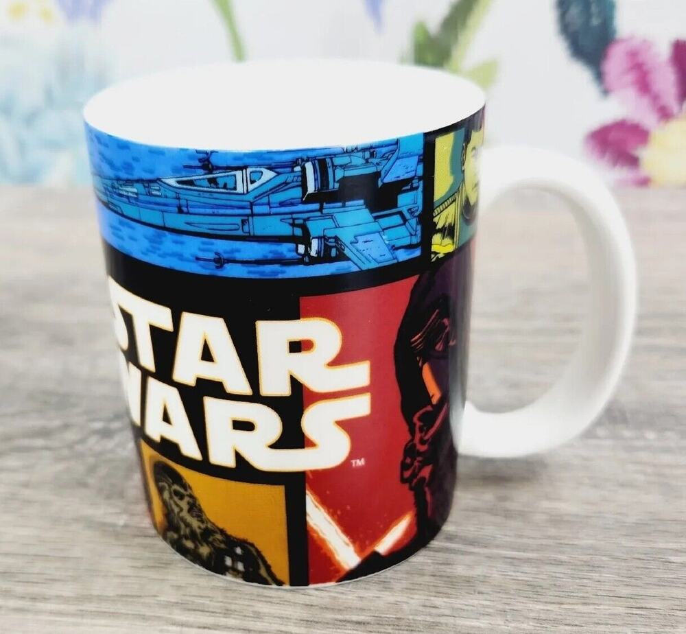 Zak Star Wars The Force Awakens 12 Oz Coffee Mug Chewie BB8 Phasma Finn